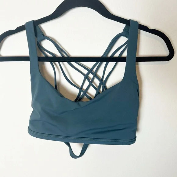 Lululemon Free To Be Bra Wild Teal Shadow Sports Bra 8 - Picture 4 of 8